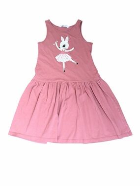 H&M Pink Sleeveless Ballerina Bunny Dress
